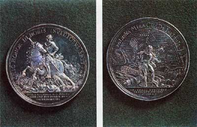 Медаль в память Полтавской битвы 1709 г.